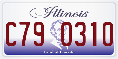 IL license plate C790310