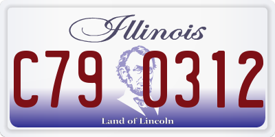 IL license plate C790312