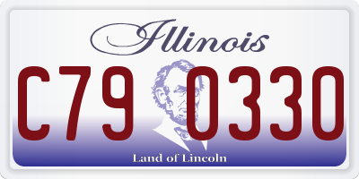 IL license plate C790330