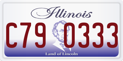 IL license plate C790333