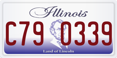 IL license plate C790339