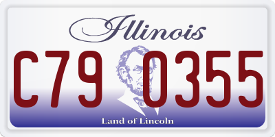 IL license plate C790355