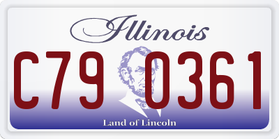IL license plate C790361