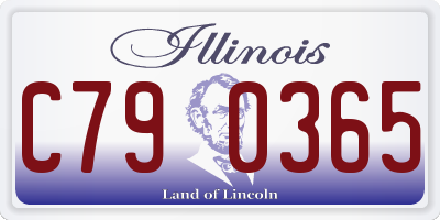 IL license plate C790365