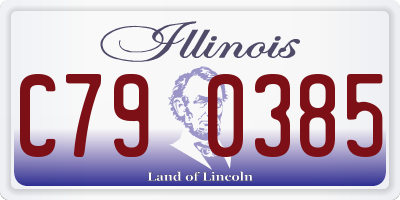IL license plate C790385