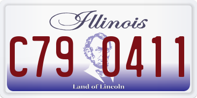 IL license plate C790411