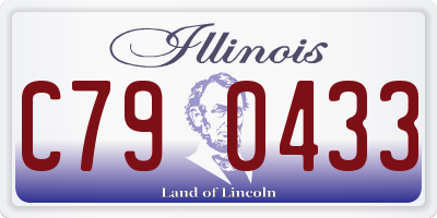 IL license plate C790433