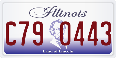 IL license plate C790443