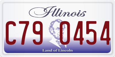 IL license plate C790454