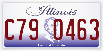 IL license plate C790463