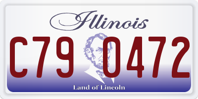 IL license plate C790472