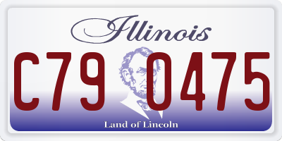 IL license plate C790475