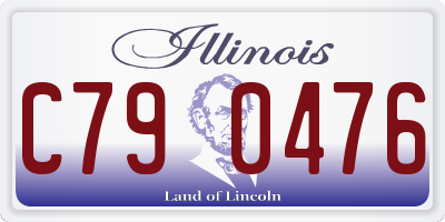 IL license plate C790476