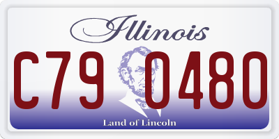 IL license plate C790480