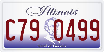 IL license plate C790499