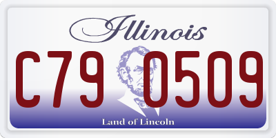 IL license plate C790509