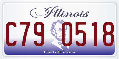 IL license plate C790518