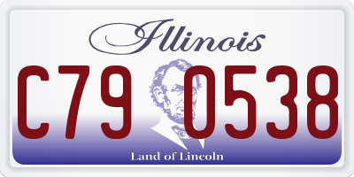 IL license plate C790538