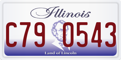 IL license plate C790543