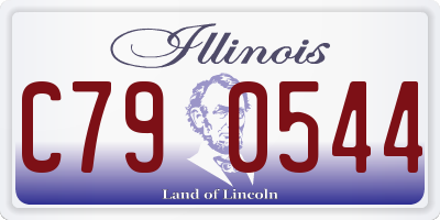 IL license plate C790544