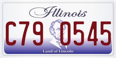 IL license plate C790545