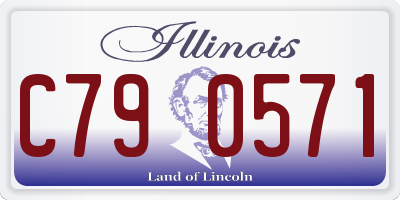 IL license plate C790571