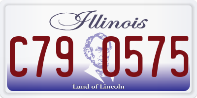 IL license plate C790575
