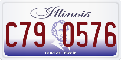 IL license plate C790576