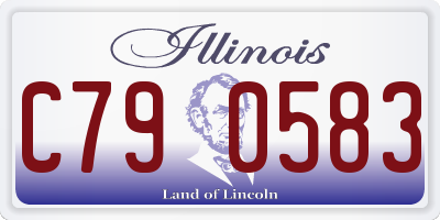 IL license plate C790583