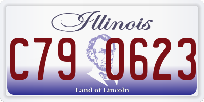 IL license plate C790623