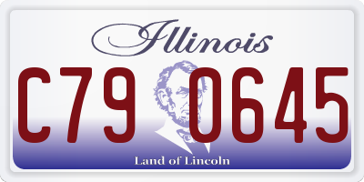 IL license plate C790645