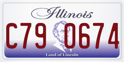 IL license plate C790674