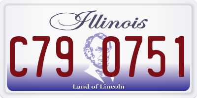 IL license plate C790751