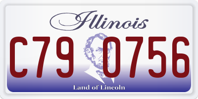 IL license plate C790756