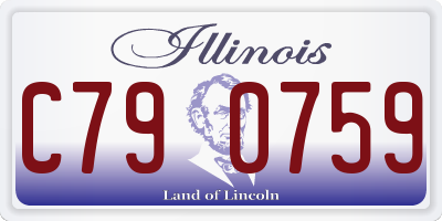 IL license plate C790759