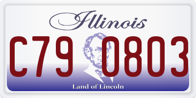IL license plate C790803