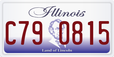 IL license plate C790815