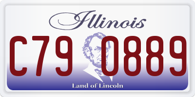 IL license plate C790889