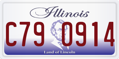 IL license plate C790914