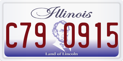 IL license plate C790915