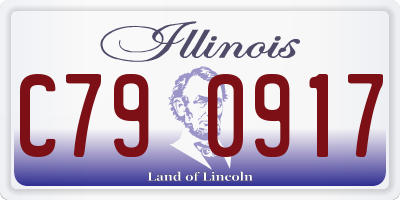 IL license plate C790917