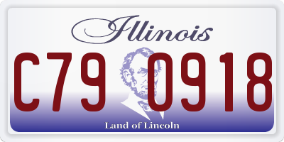 IL license plate C790918