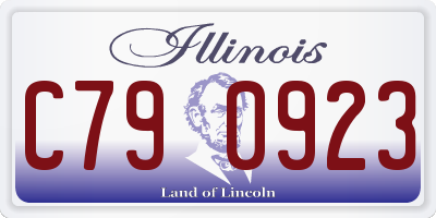 IL license plate C790923