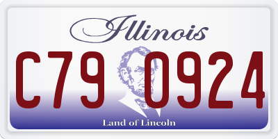 IL license plate C790924