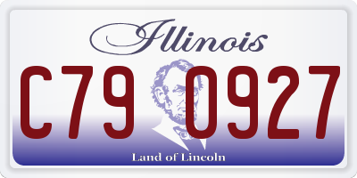 IL license plate C790927