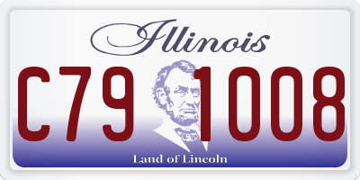 IL license plate C791008