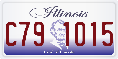 IL license plate C791015