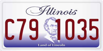 IL license plate C791035