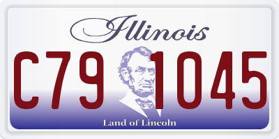 IL license plate C791045