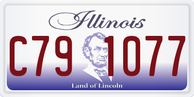 IL license plate C791077